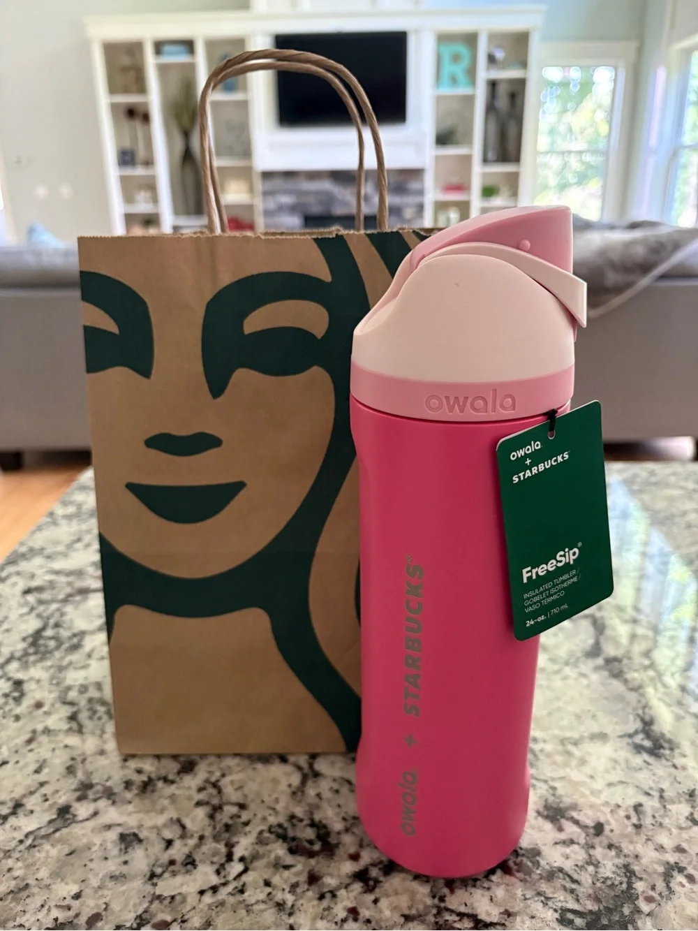 Starbucks Pink Vibes Owala Bottle